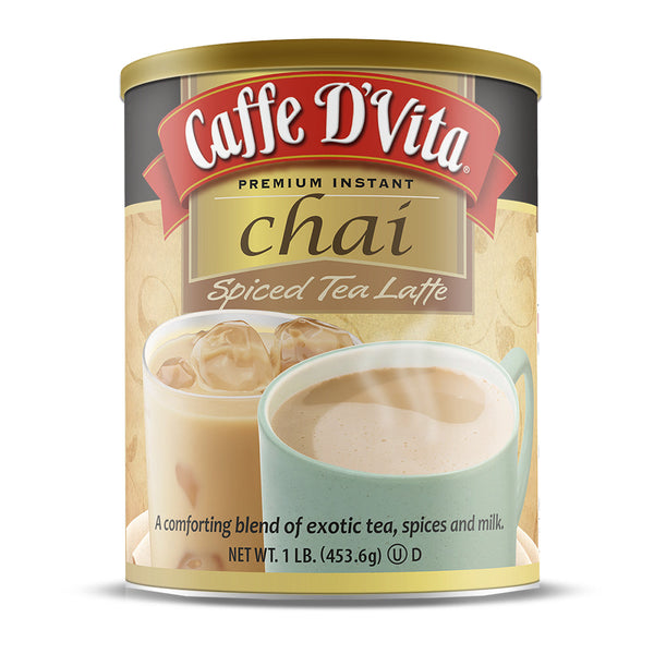 Spiced Chai Tea Latte - Case of 6 - 1 lb. cans (16 oz