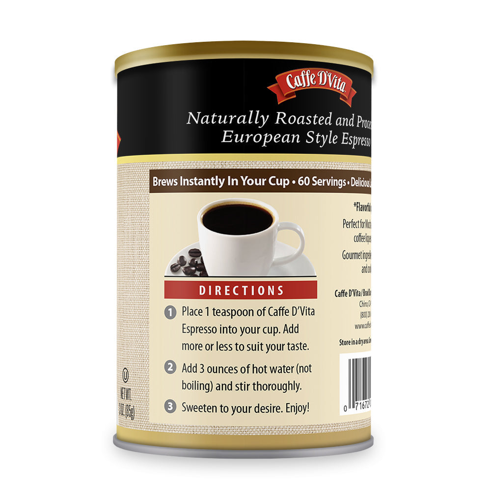 Espresso - Case of 6 - 3 oz cans - Foodservice