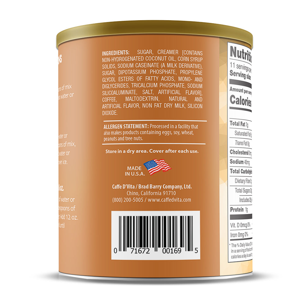 Caramel Macchiato - Case of 6 - 1 lb. cans (16 oz.) - Foodservice
