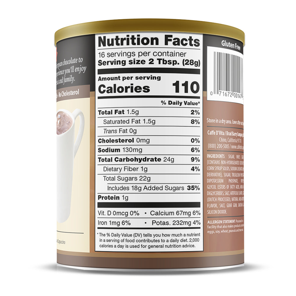 Hot Cocoa - Case of 6 - 1 lb. cans (16 oz.) - Foodservice