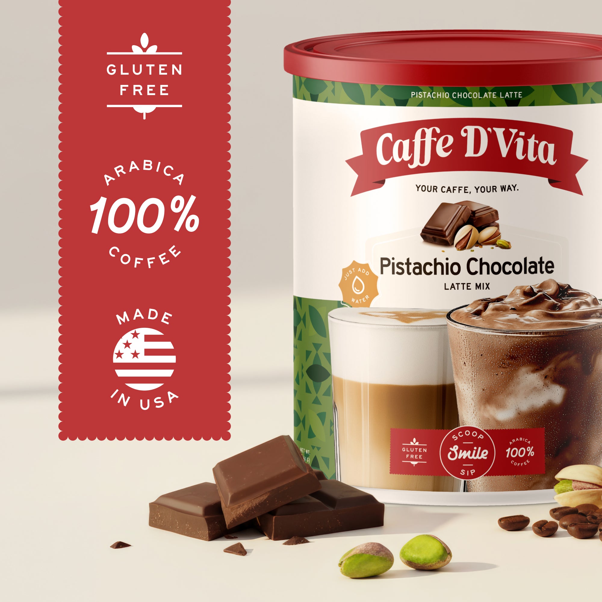 Pistachio Chocolate Latte