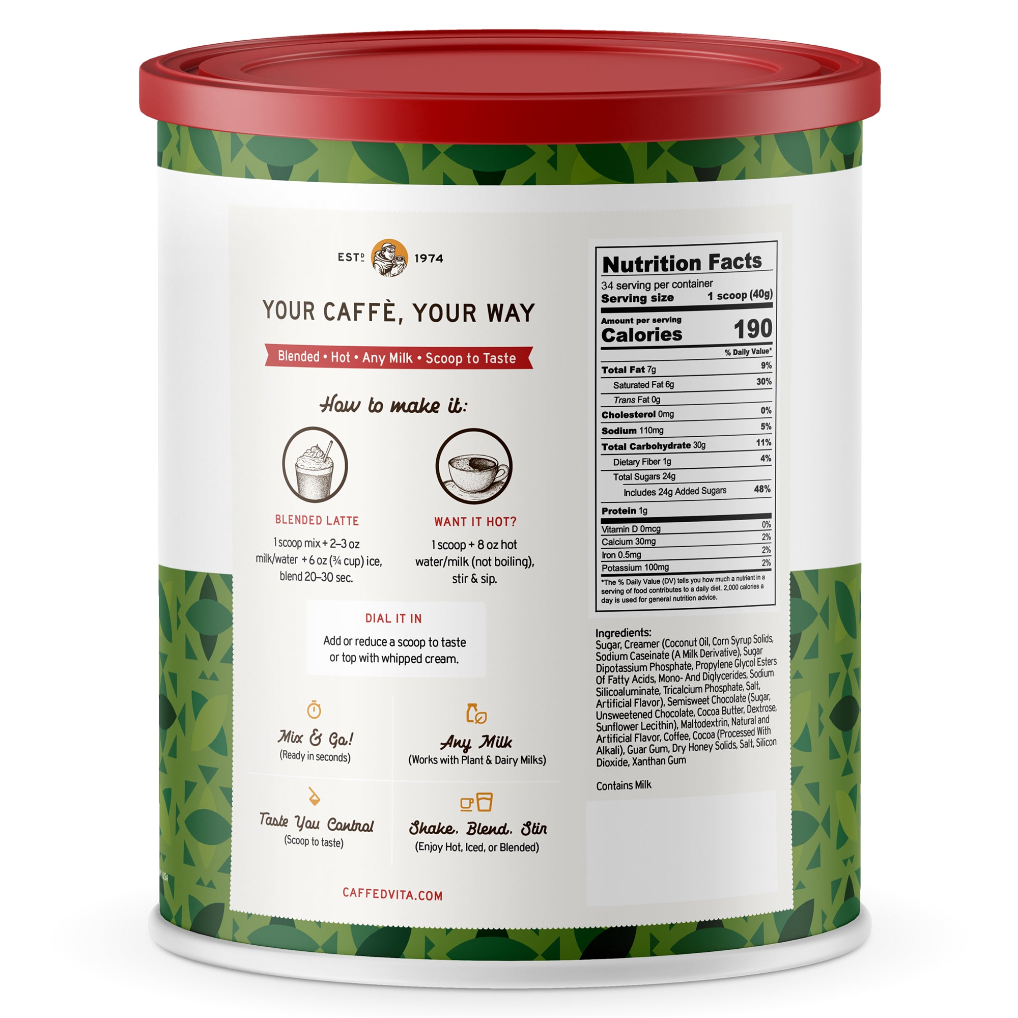 Pistachio Chocolate Latte