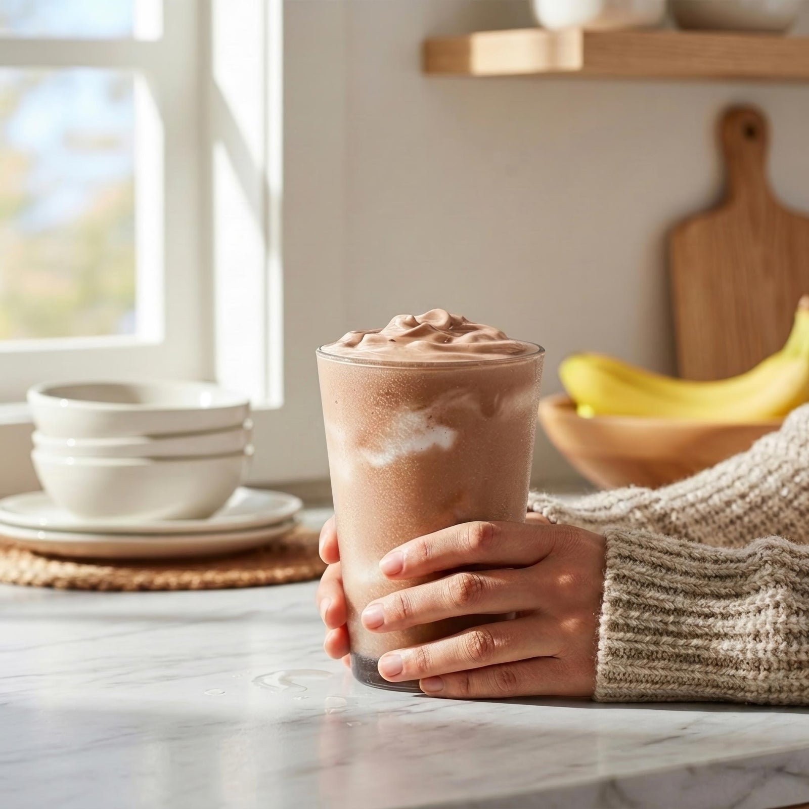 Café-Style Blended Frozen Vanilla Frappe Recipe