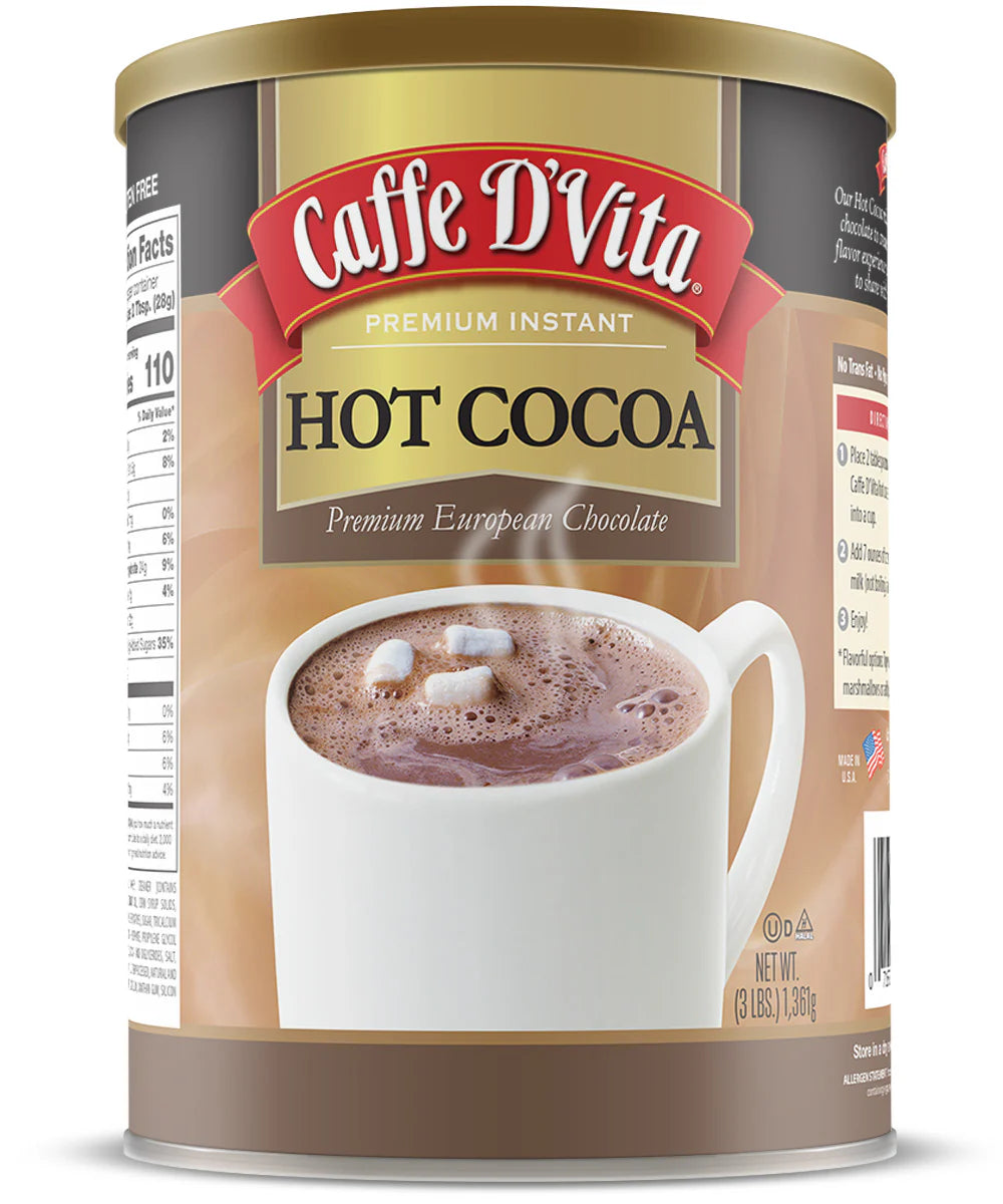 Hot Cocoa - Case of 4 Cans - 3 lb. (48 oz.) - Foodservice