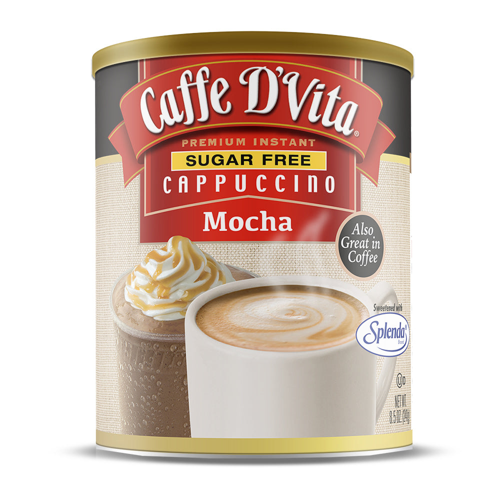 Sugar Free Mocha Cappuccino - Case of 6 - 8.5 oz. cans - Foodservice