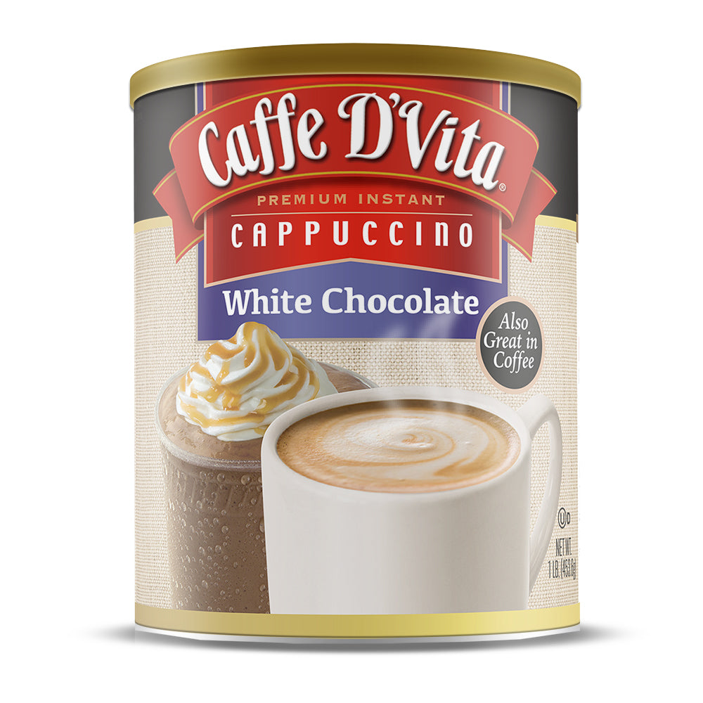White Chocolate Cappuccino - Case of 6 - 1 lb. cans (16 oz