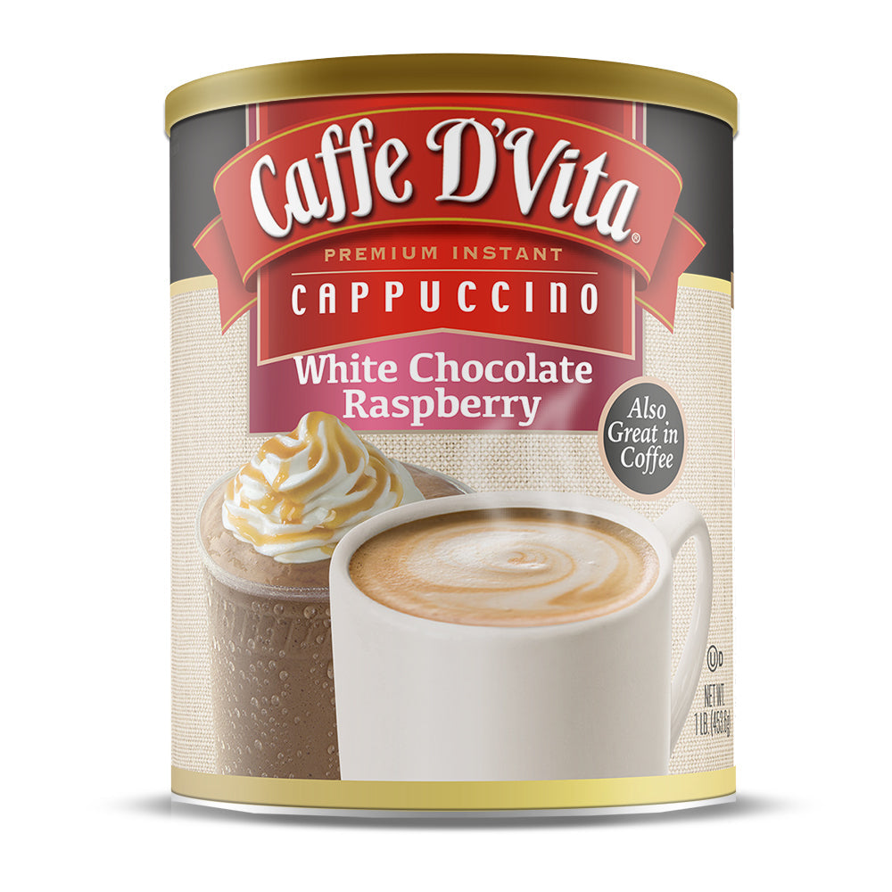 White Chocolate Raspberry Cappuccino - Case of 6 - 1 lb. cans (16