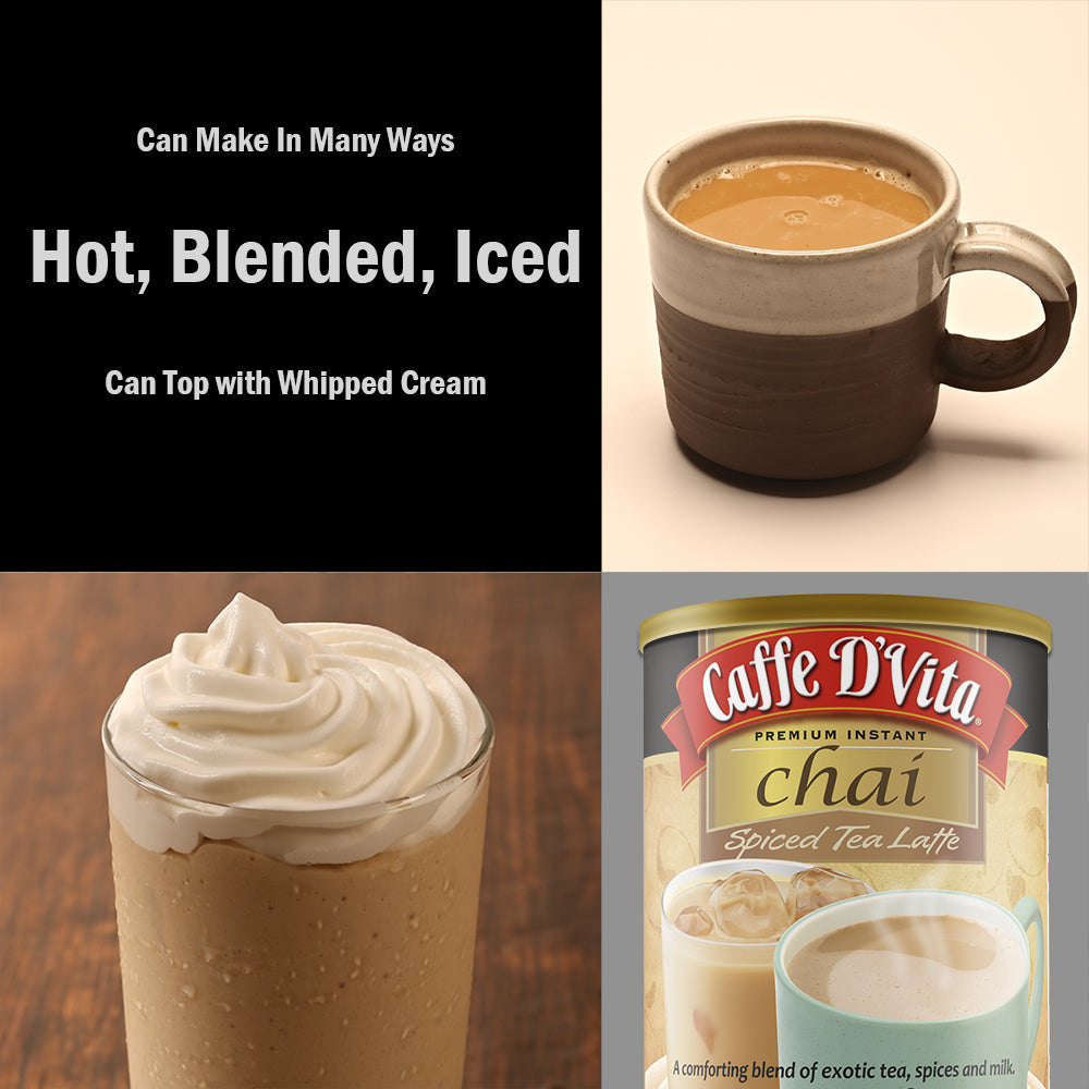Spiced Chai Tea Latte - Case of 6 - 1 lb. cans (16 oz