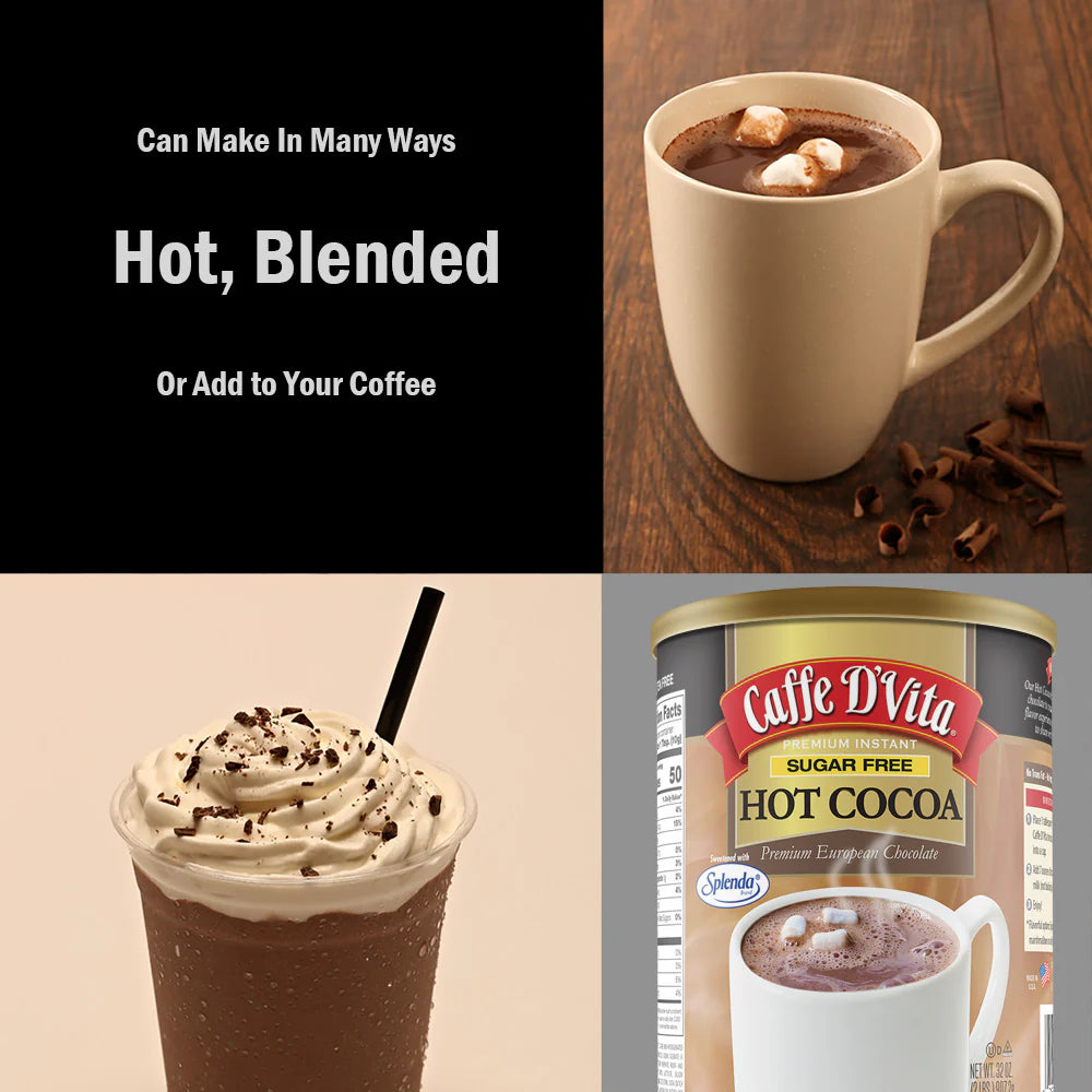 Sugar Free Hot Cocoa - Case of 4 Cans - 2 lb. (32 oz.) Foodservice