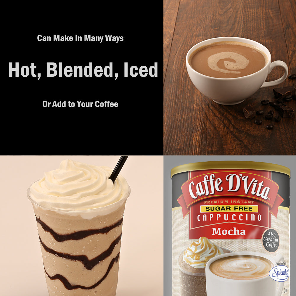 Sugar Free Mocha Cappuccino - Case of 6 - 8.5 oz. cans - Foodservice
