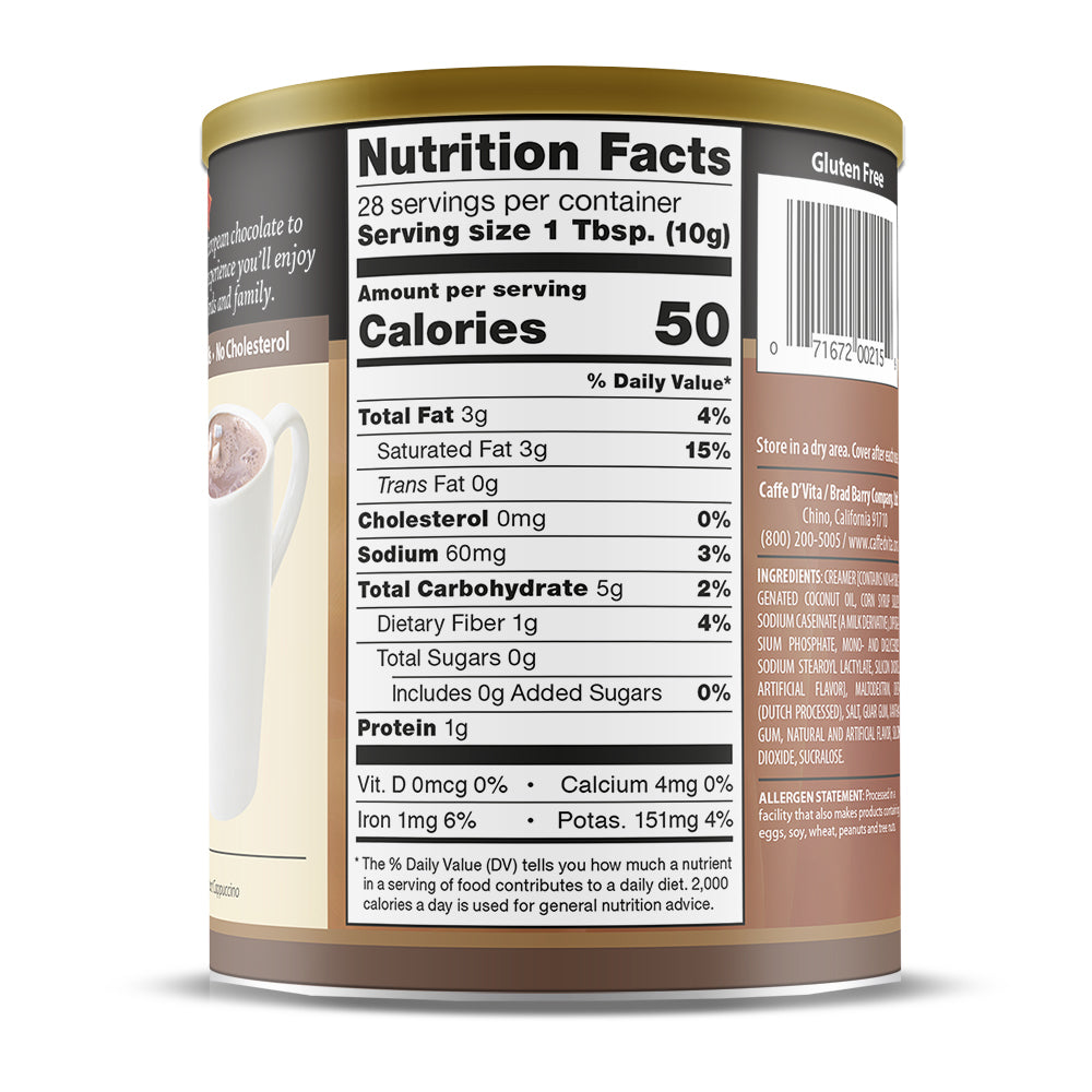 Sugar Free Hot Cocoa- Case of 6 - 10 oz. cans - Foodservice