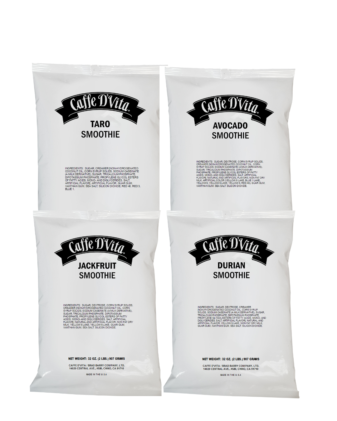 Caffe D'Vita Case of 6 - 2 LB. Smoothie Bags