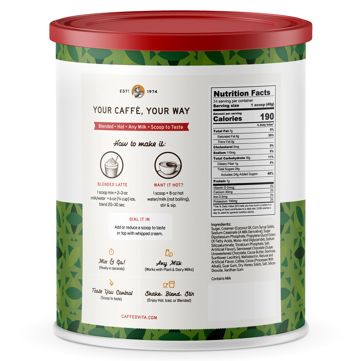 Pistachio Chocolate Latte