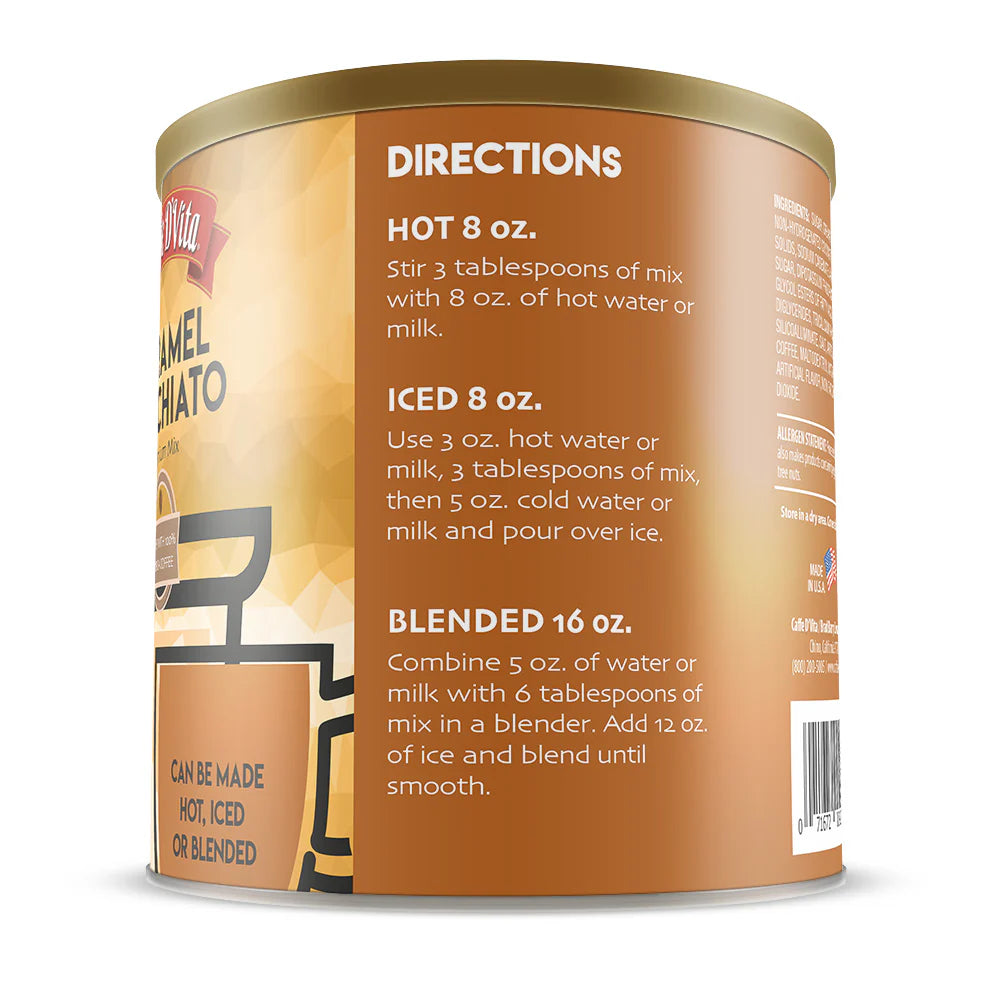 Caramel Macchiato - Case of 4 Cans - 2 lb. (32 oz.) Foodservice