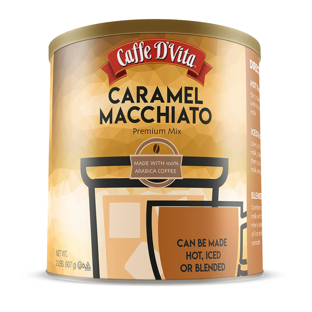 Caramel Macchiato - Case of 4 Cans - 2 lb. (32 oz.) Foodservice