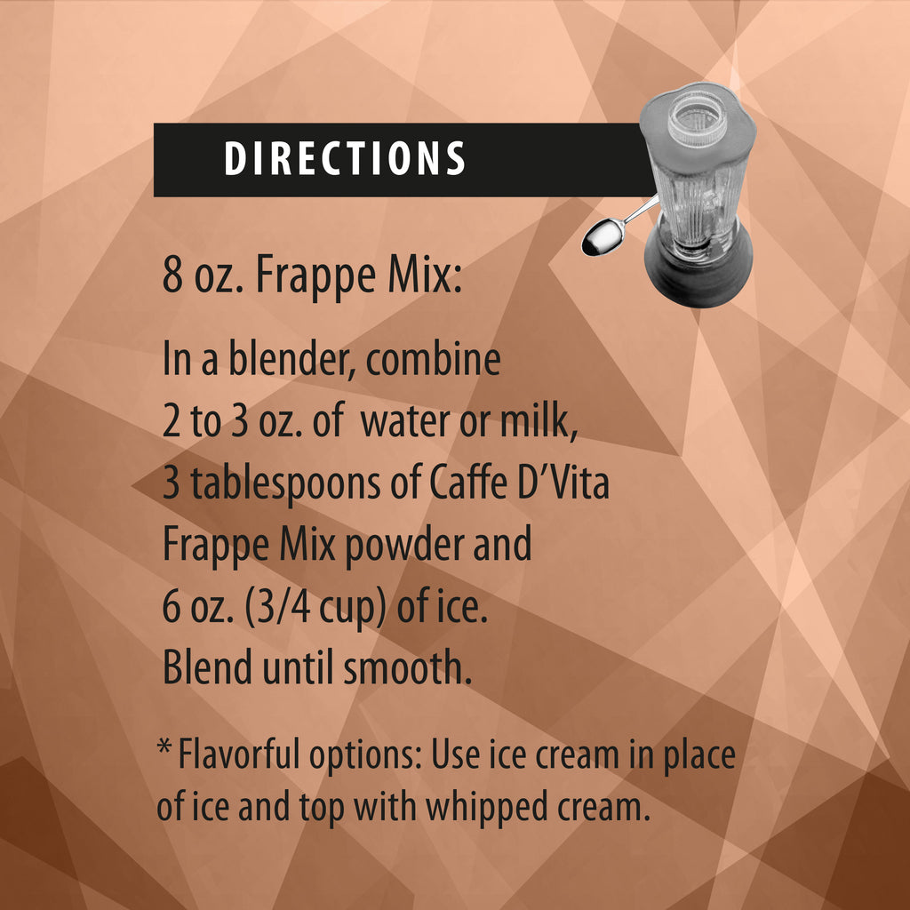 Coffee Latte Blended Iced Coffee Frappe - Case of 6 - 19 oz. cans - Foodservice
