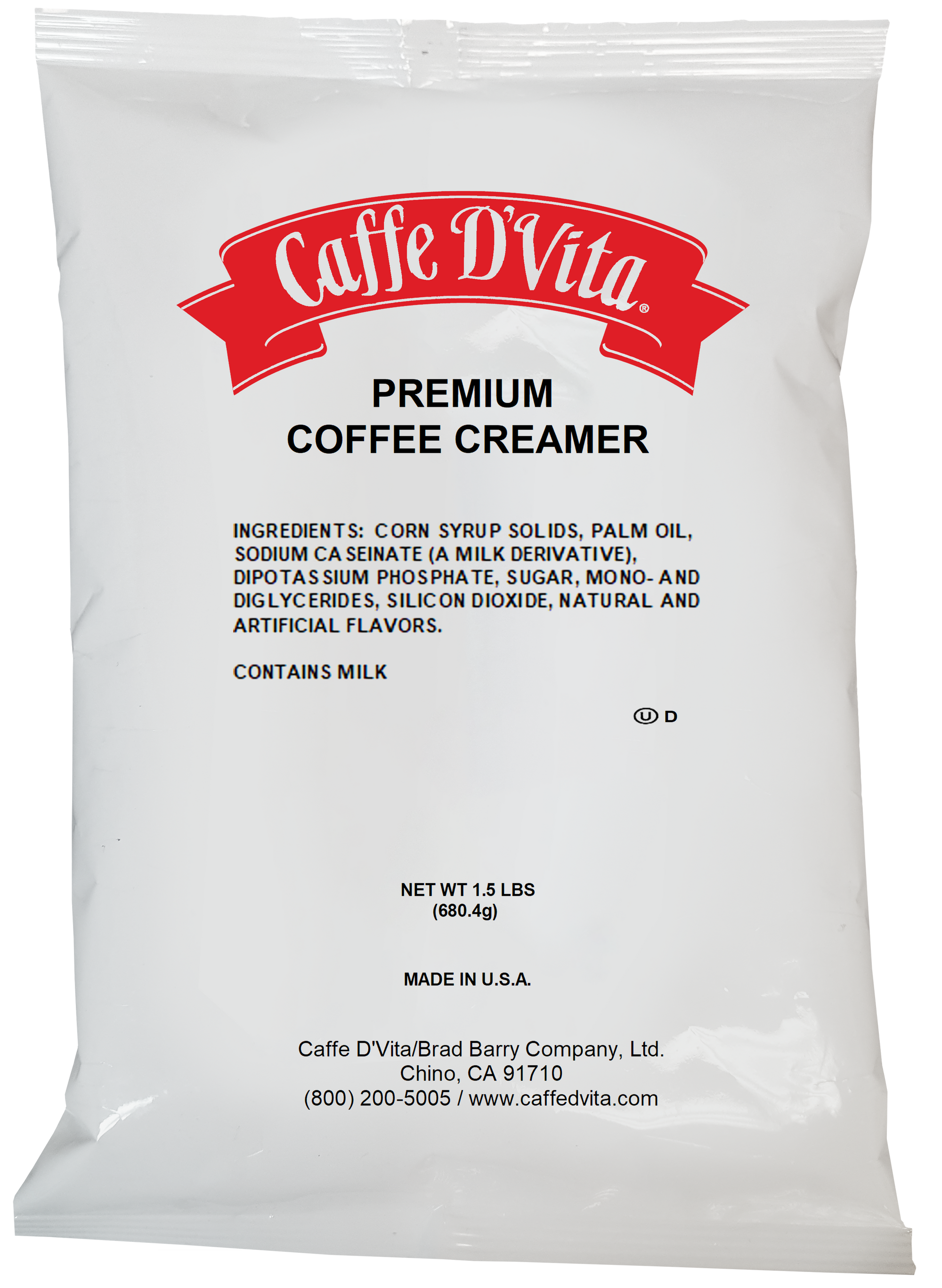 Caffe D'Vita Non-Dairy Coffee Creamer