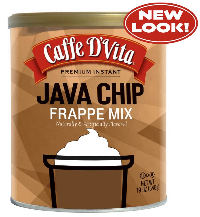 Java Chip Latte Blended Iced Coffee Frappe - Case of 6 - 19 oz