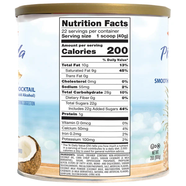 Pina Colada- Case of 4 - 2 lb. cans - Foodservice
