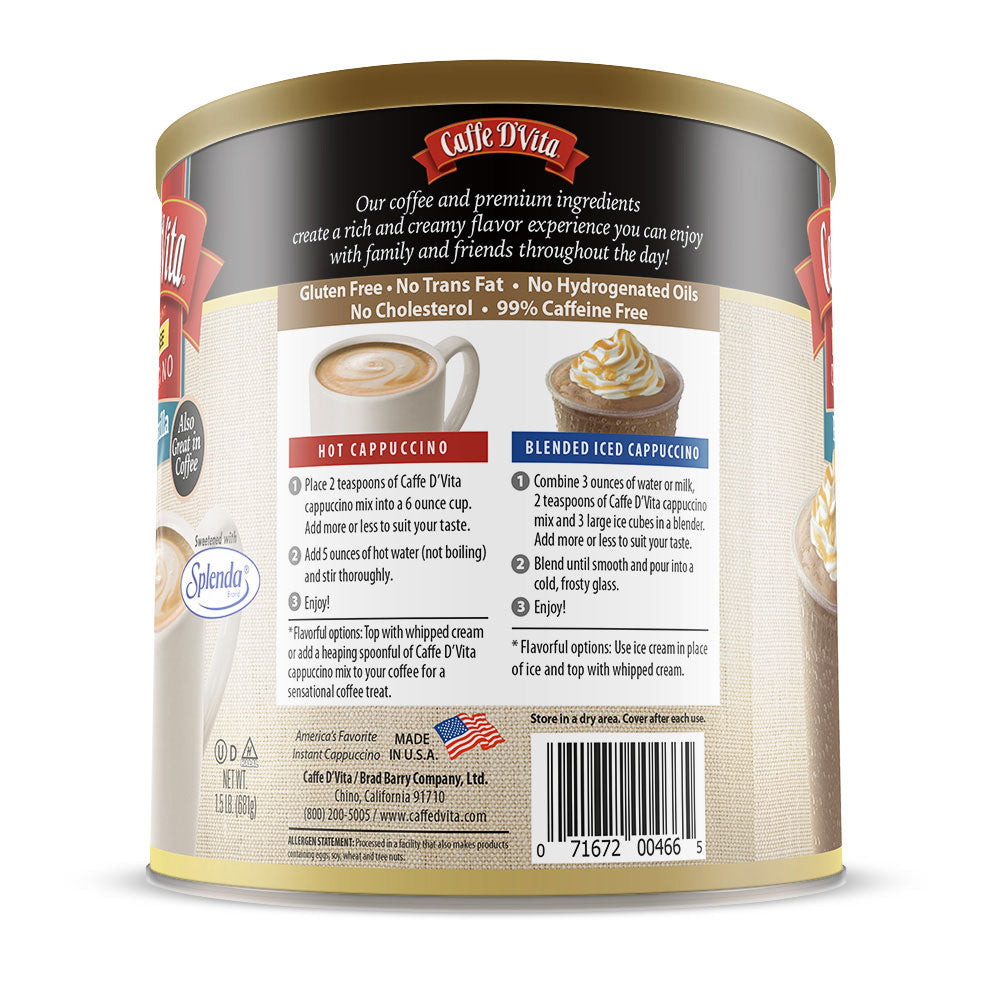 Sugar Free French Vanilla Cappuccino