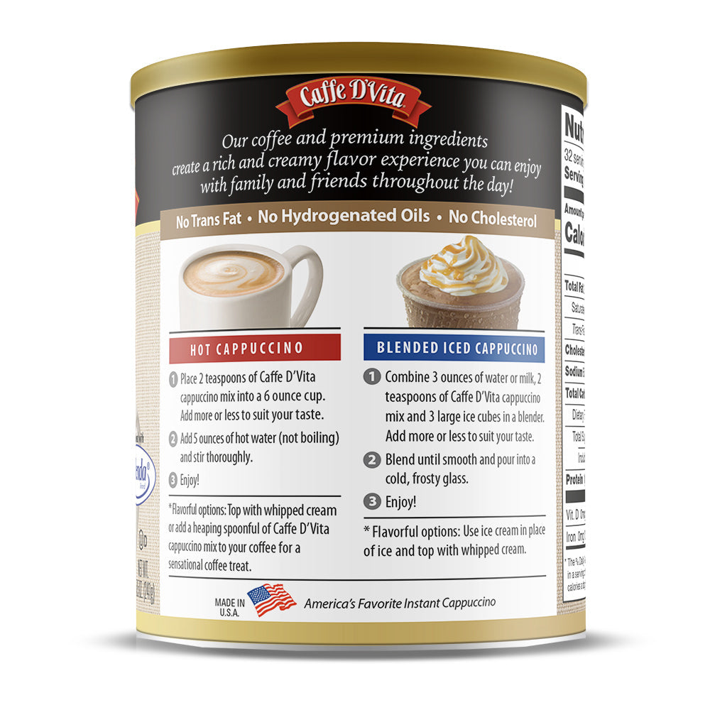 Sugar Free Mocha Cappuccino - Caffe D' Vita